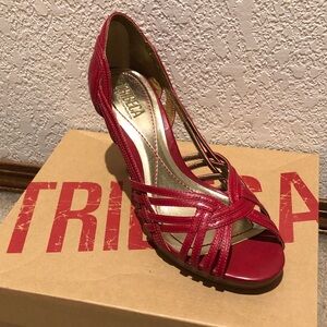 Kenneth Cole Red Strappy Heels